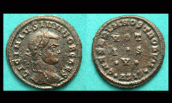 Licinius II, Siscia, Scarce Three-lined Votive Issue!